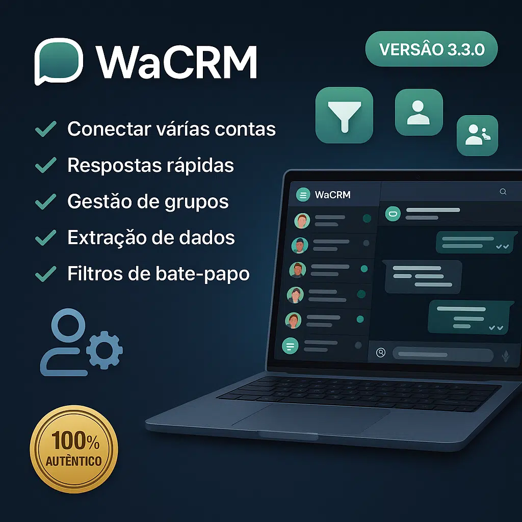WaCRM – Gerenciador Avançado de Contas WhatsApp
